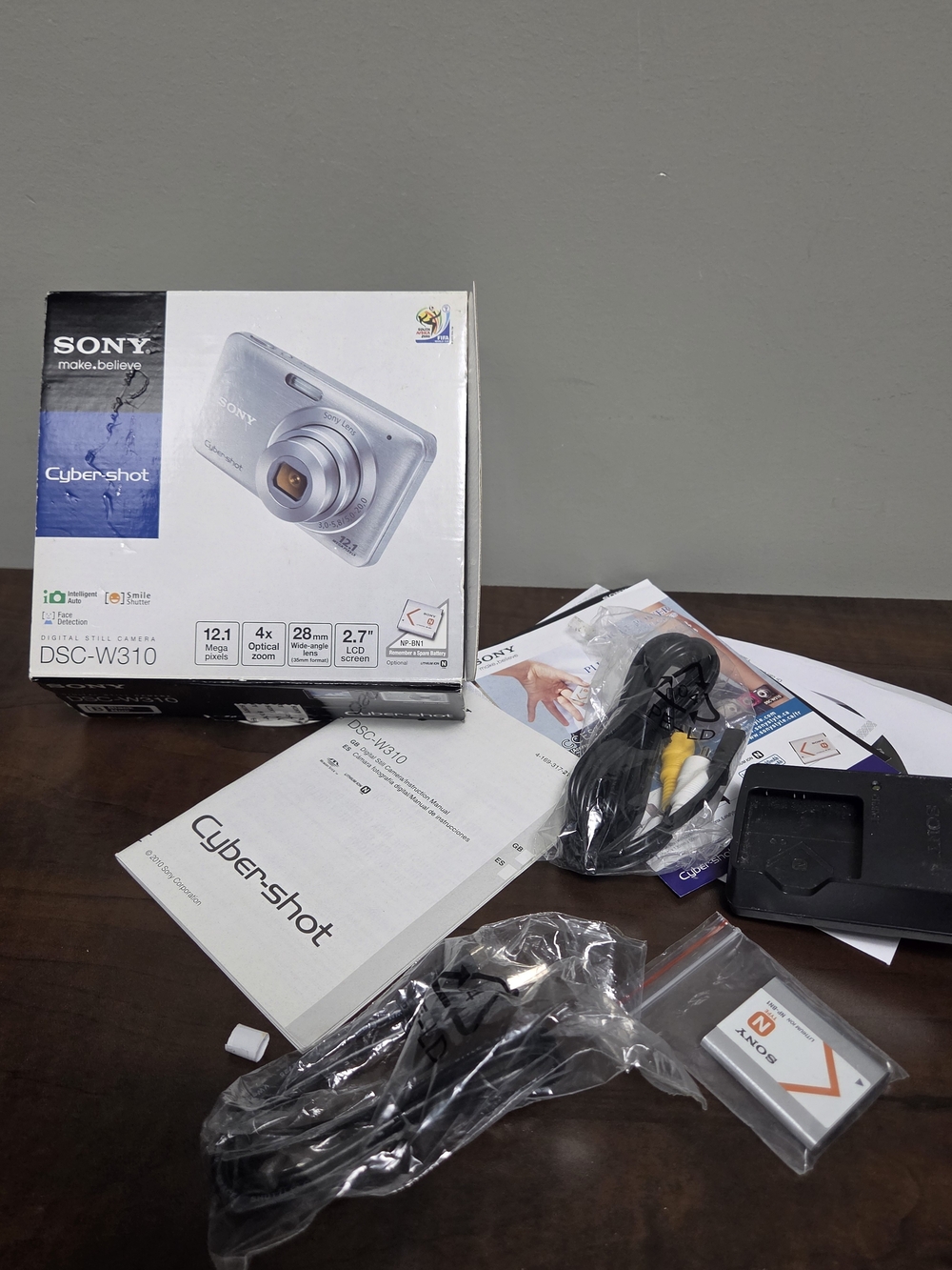 Sony Cyber-shot DSC-W310 Box Accessories Parts Lot | NO CAMERA
